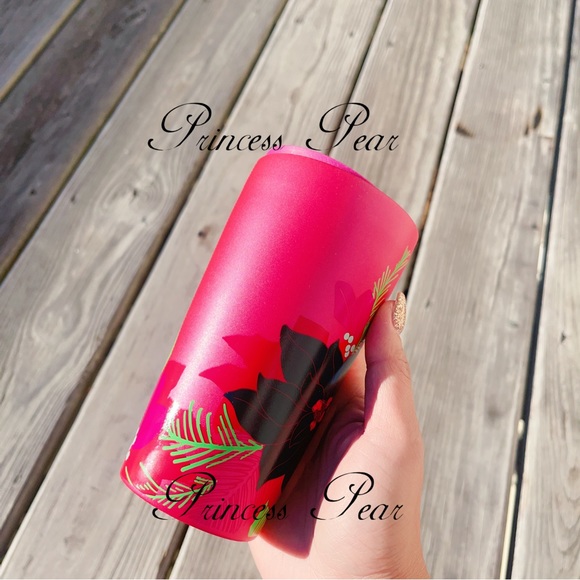 Starbucks 2022&2021  Holiday ‘Mint& Red Poinsettia Ceramic Mug Travel Tumbler’ - Picture 11 of 11